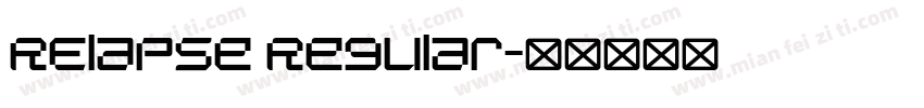 RElapse Regular字体转换